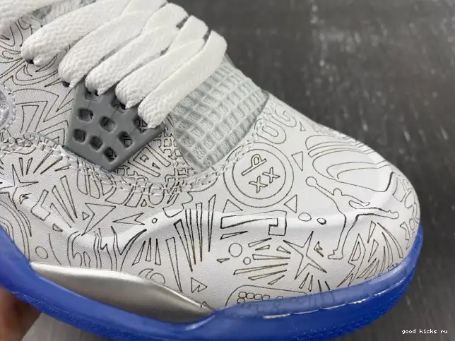 Retro 705333-105 4 Anniversary 30th Jordan Laser 0507